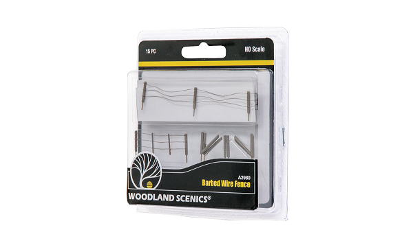 Woodland Scenics A2980 HO Barbed Wire Fence (7654688555245)