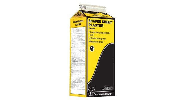Woodland Scenics C1180 Shaper Sheet Plaster - 0.5gal/1.89L (1 Carton) - Hobby City NZ
