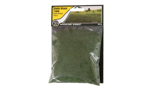 Woodland Scenics FS621 Static Grass Dark Green 7mm (8807594918125)