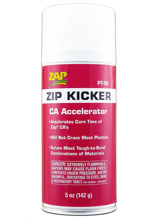 ZAP PT-50 ZIP KICKER CA Accelerator - Aerosol (5 oz/142 g) - Hobby City NZ