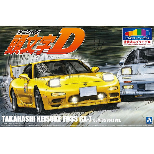 Aoshima 1/24 INITIAL-D TAKAHASHI RX-7 VIL 1 (8191635849453)