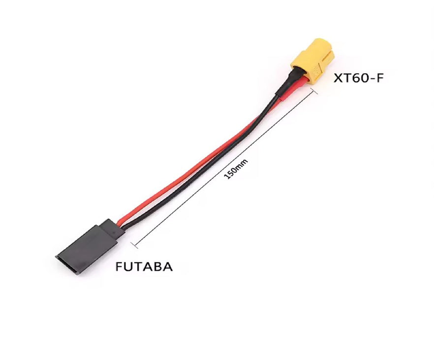 Helios - Adapter Lead / Charge Cable - XT60(Female) To Futaba(Female) - 120mm(Length) (8689307287789)