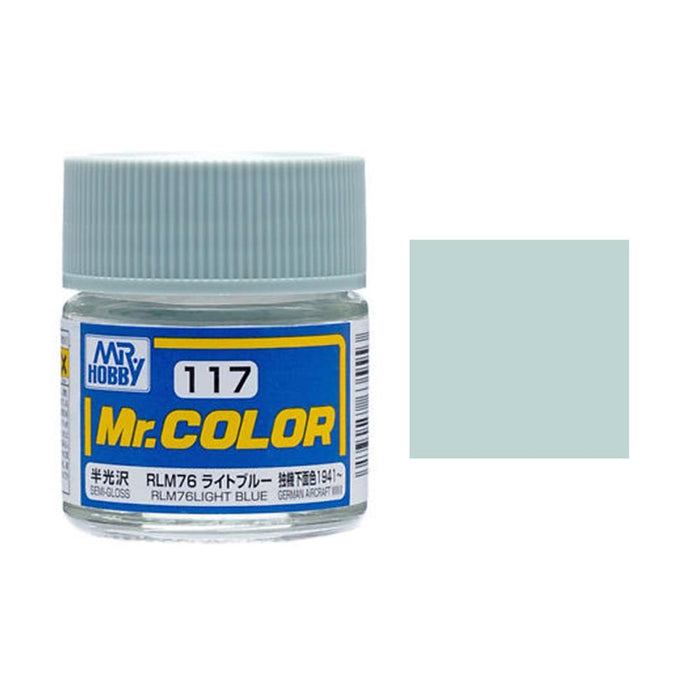 Gunze C117 Mr. Color - Semi Gloss RLM76 Light Blue (7537783505133)