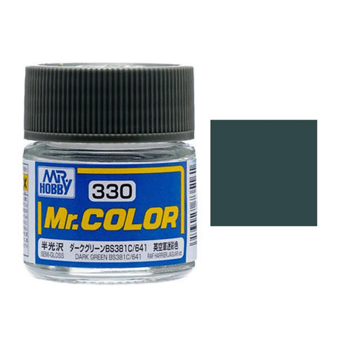 Gunze C330 Mr. Color - Semi Gloss Dark Green BS381/C641 (7537790714093)