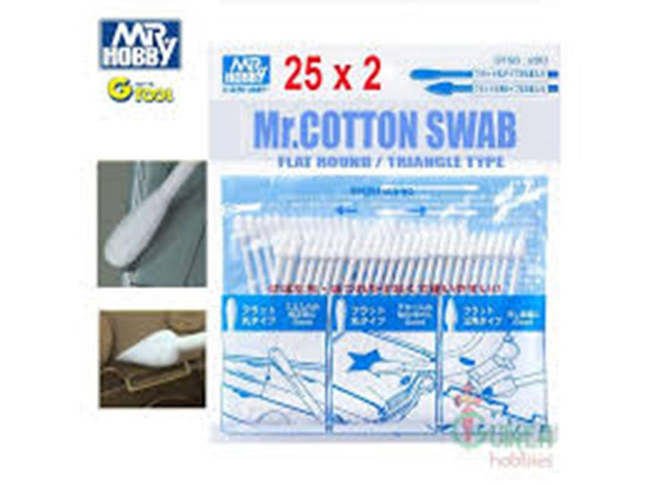 Gunze GT96 Mr. Cotton Swab Flat Rnd  Triangle (7603074236653)