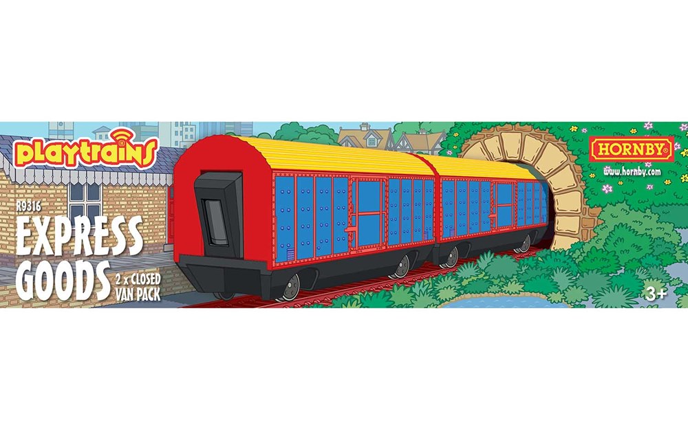 Hornby R9316 PlaytrainsWagonPk: Clsd Van(2 (7724225036525)