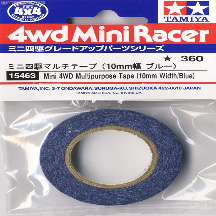 Tamiya 15463 Mini 4WD Multipurpose Tape 10mm (Blue) (769290895409)