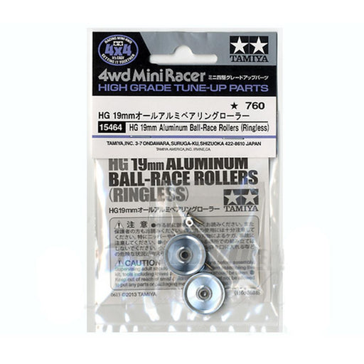 Tamiya 15464 MINI 4WD HG 19MM ALU BR ROLLER RINGLESS (769289846833)