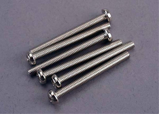 Traxxas 2572 - Screws 3X30Mm Roundhead Machine (6) (8827585888493)