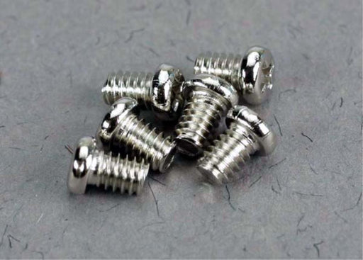 Traxxas 4051 - Low speed spray bar screws 2x4mm roundhead machine screws (6) (8827688747245)