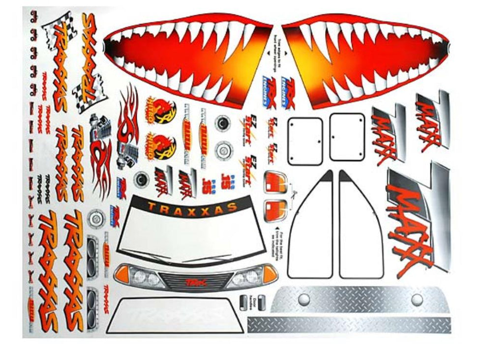 Traxxas 4913X - Decal Sheet Jaws (T-Maxx) (8827969175789)