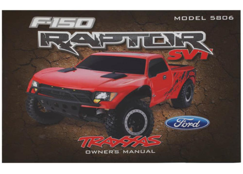 Traxxas 5897 - Owner'S Manual Ford Raptor (model 5806)