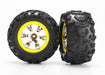 Traxxas 7276 - Geode Chrome Yellow Beadlock Style Wheels Canyon At Tires (2) (8827959804141)