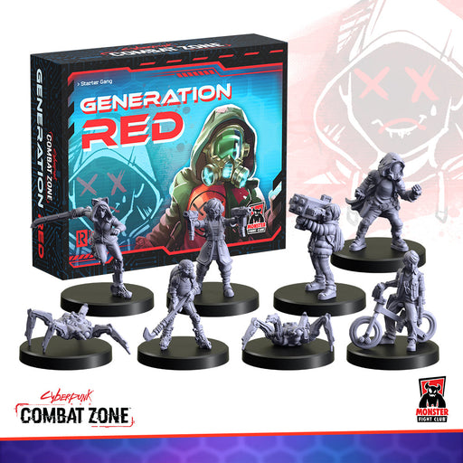 Monster Fight Club 45005 Cyberpunk Red Combat Zone Generation Red Faction Starter Box (8826606813421)